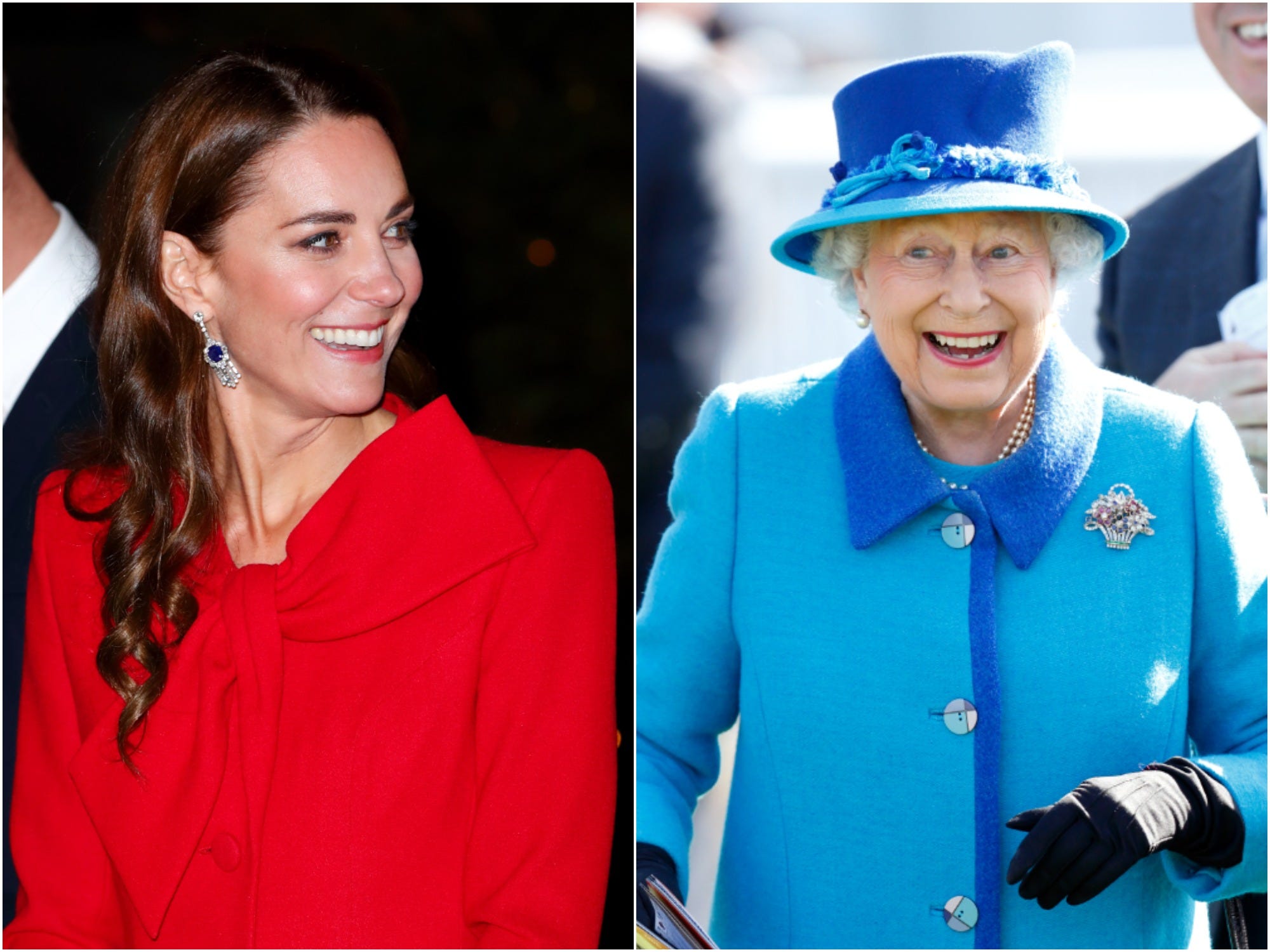 The Duchess of Cambridge and Queen Elizabeth II.