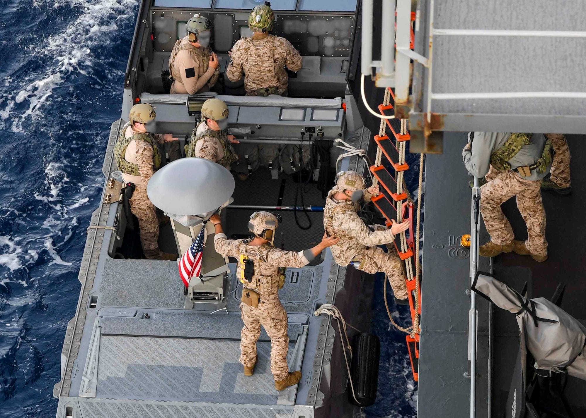 Navy combatant craft assault Expeditionary Sea Base USS Hershel Woody Williams