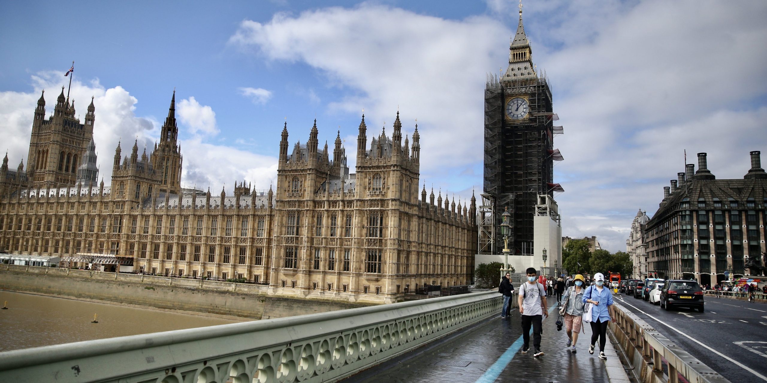 A view of the Houses of Parliament from Westminster Bridge.