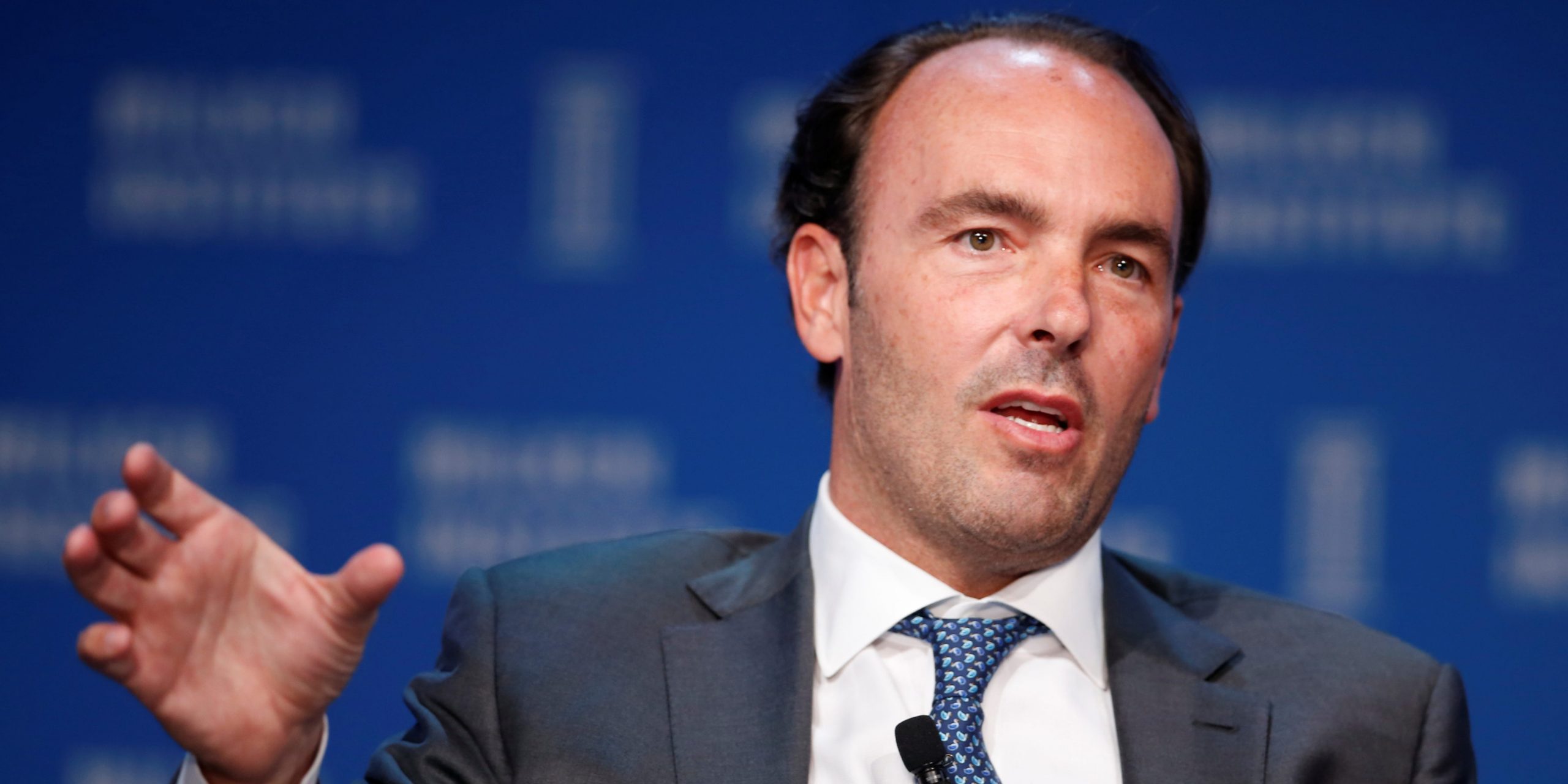 Kyle Bass of Hayman Capital speaking at a 2016 appearance.
