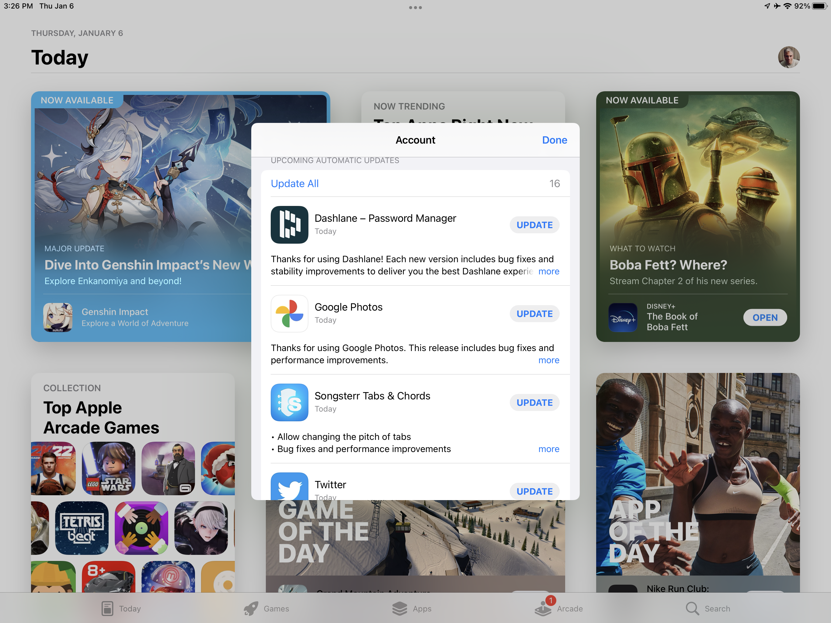 App Store on iPad