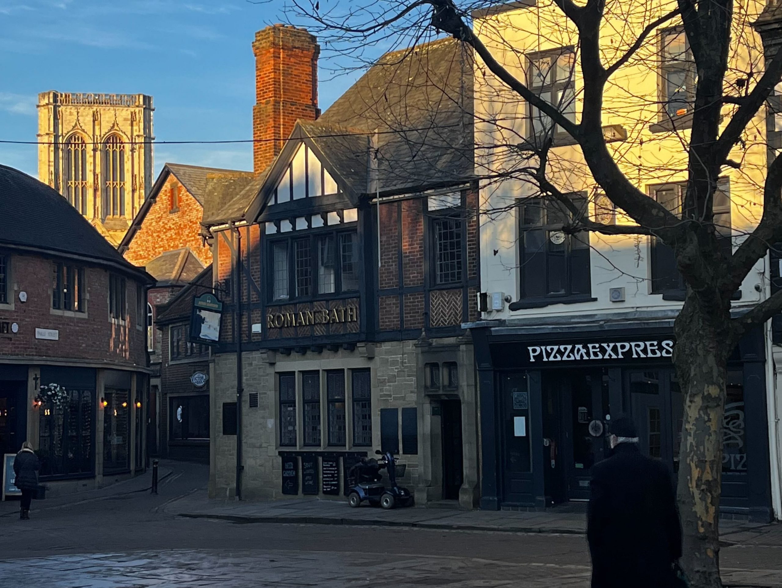 Roman Bath and Pizza Express, York