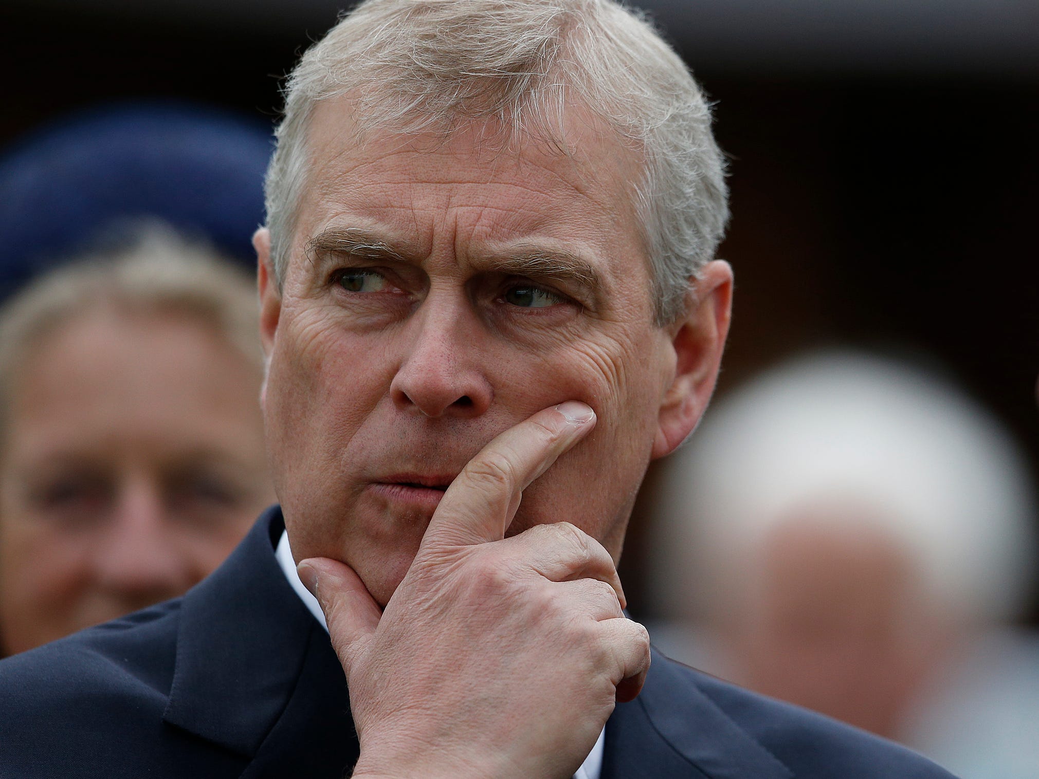 Prince Andrew at the York races