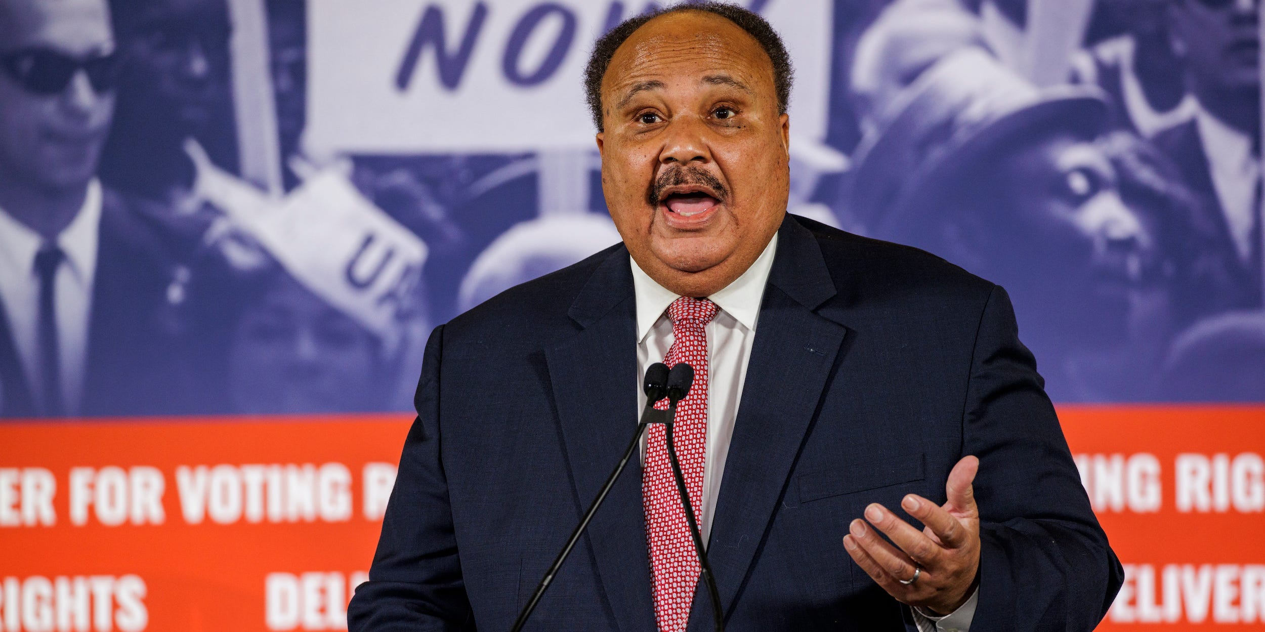 Martin Luther King III, son of the late civil rights leader Martin Luther King, Jr.