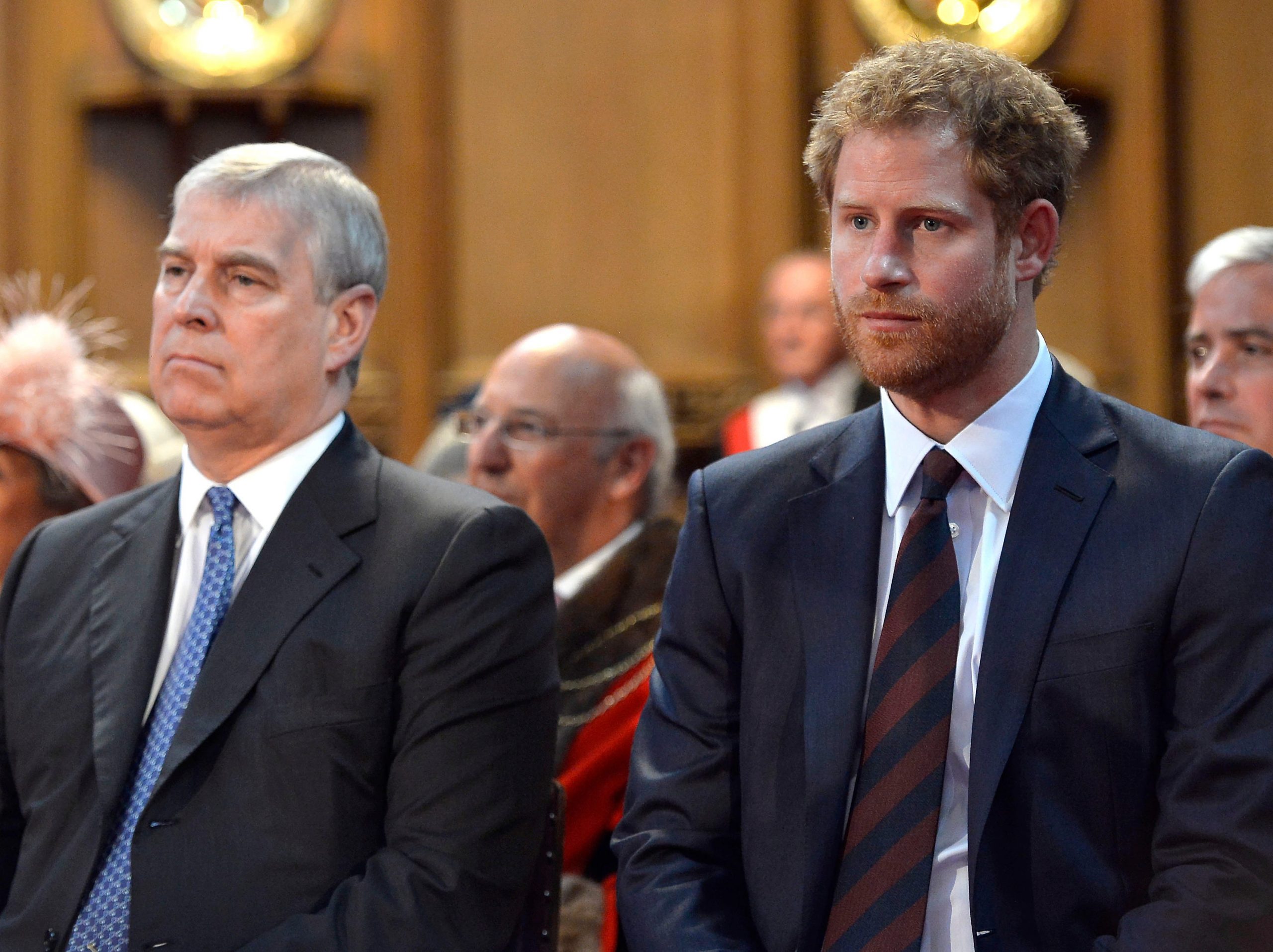 Prince Harry and Prince Andrew.