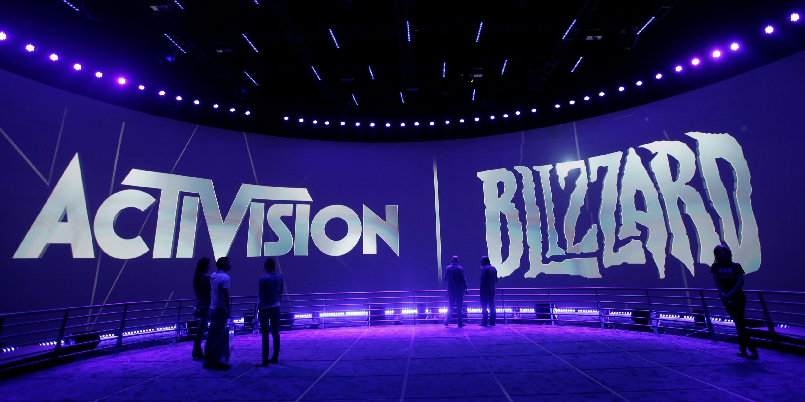 The Activision Blizzard booth at the 2013 E3 expo in Los Angeles