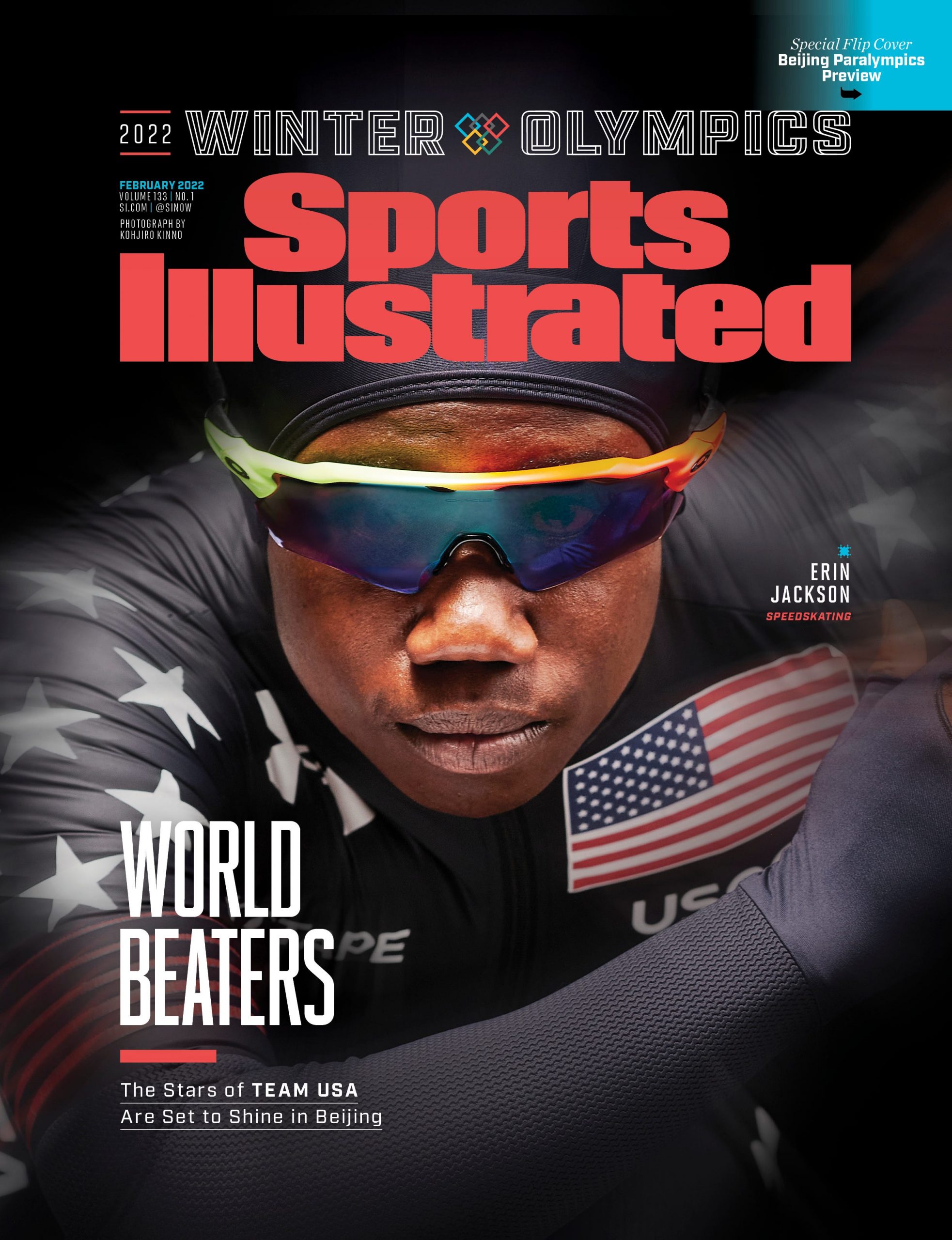 Erin Jackson is one of four cover athletes for Sports Illustrated's Olympics issue.