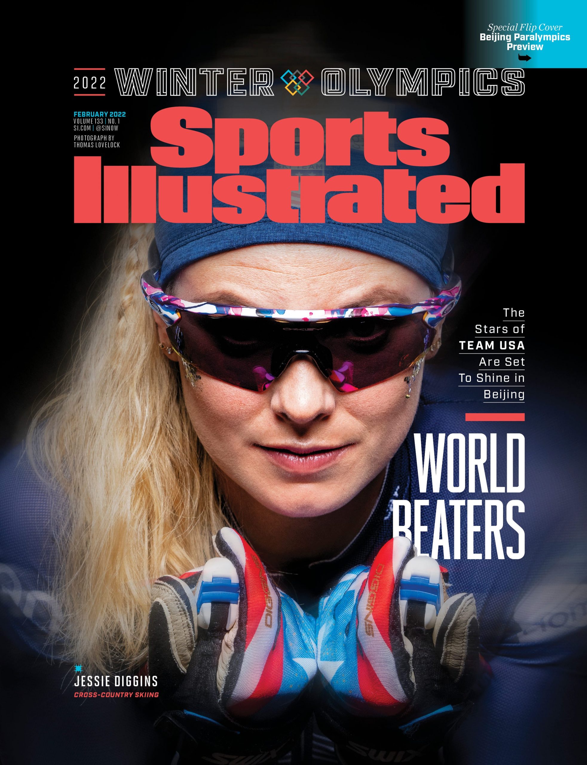 Jessie Diggins is one of four cover athletes for Sports Illustrated's 2022 Olympics issue.