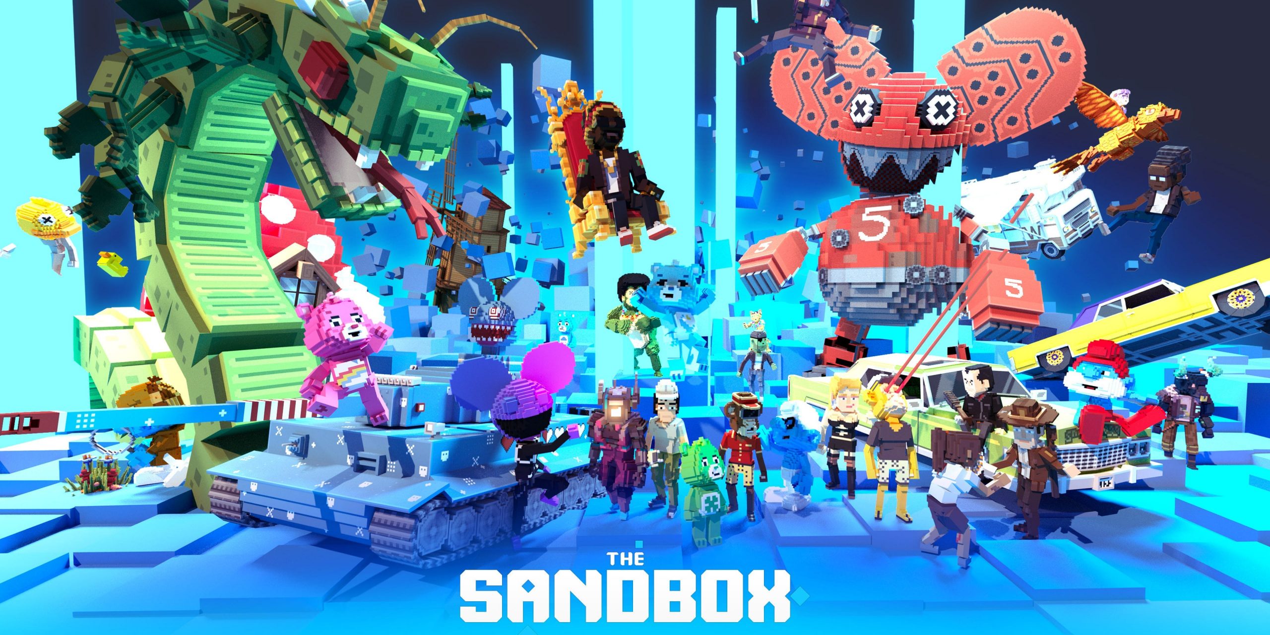 A rendering of the sandbox metaverse