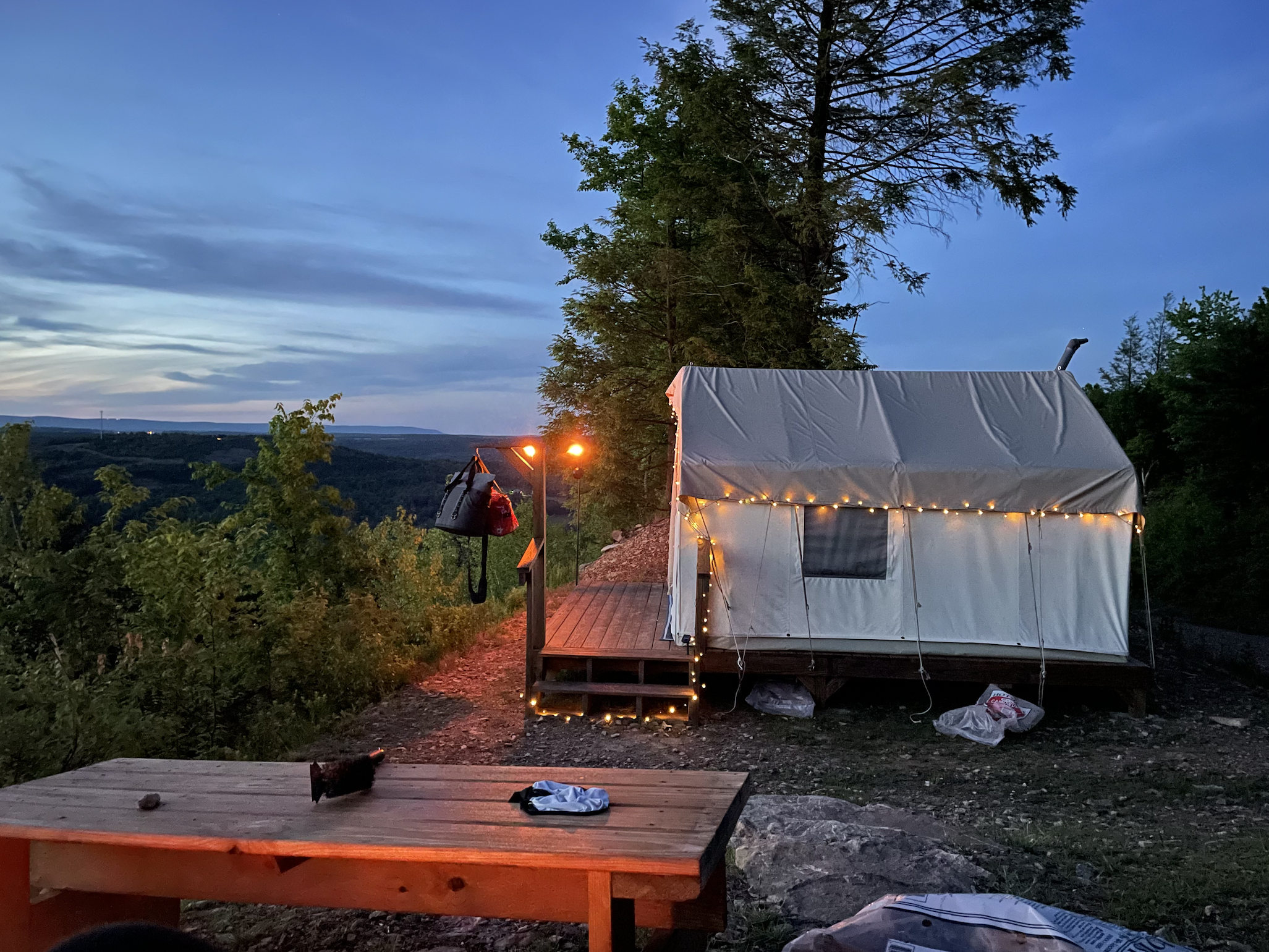 Where the author and her children slept in the Poconos