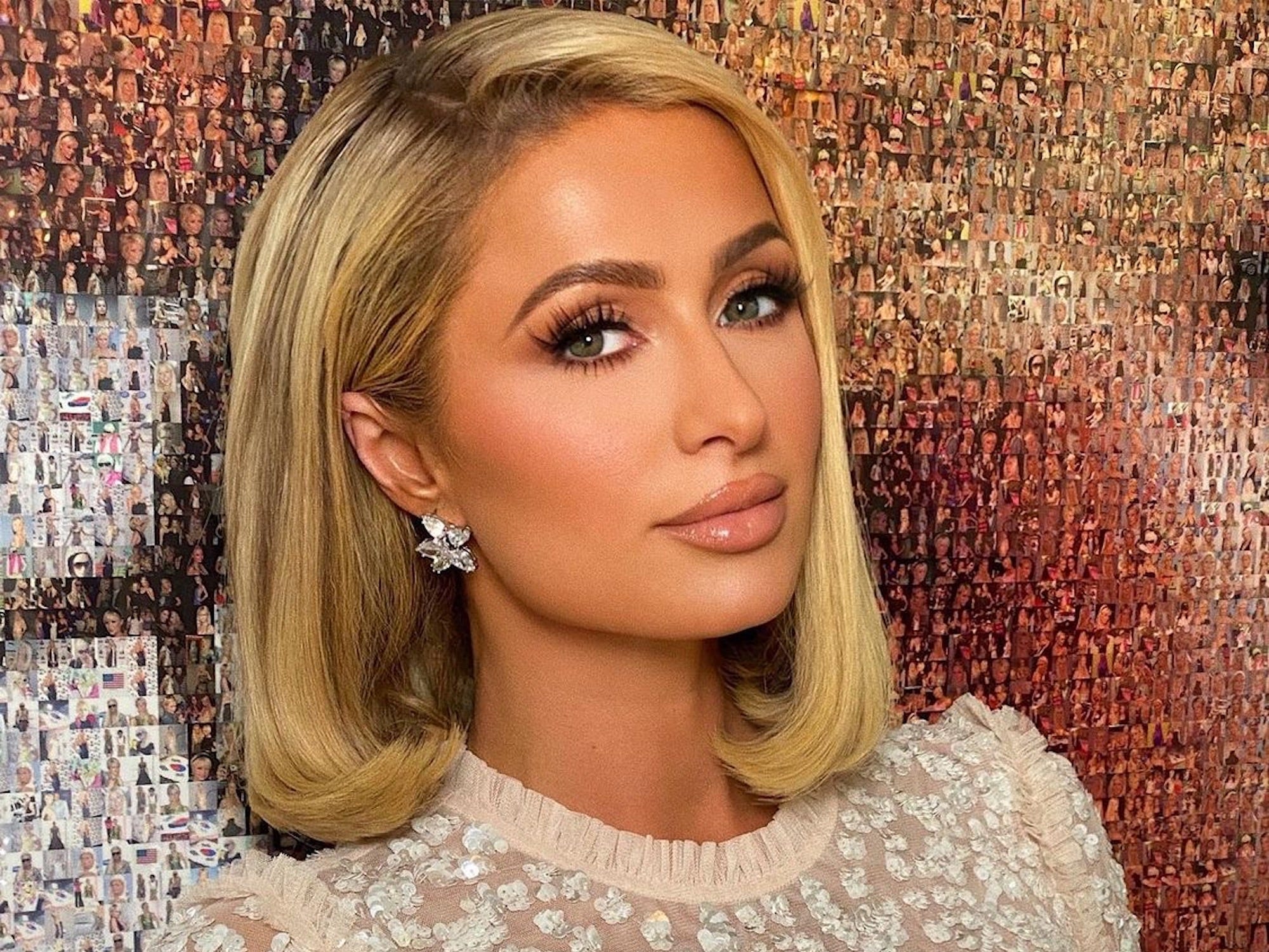 A headshot of Paris Hilton.