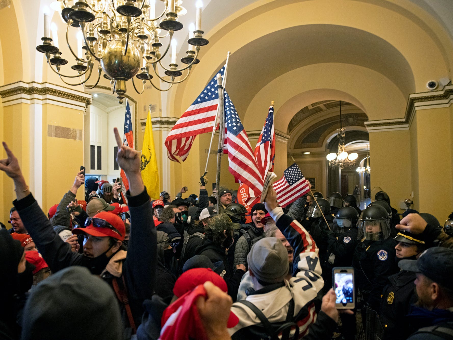 Insurrectionists in the Capitol