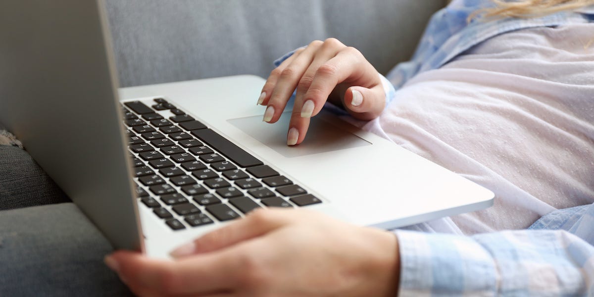 Woman on laptop