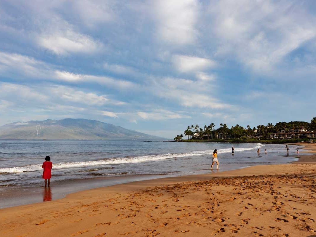 The beach at the Four Seasons Maui.