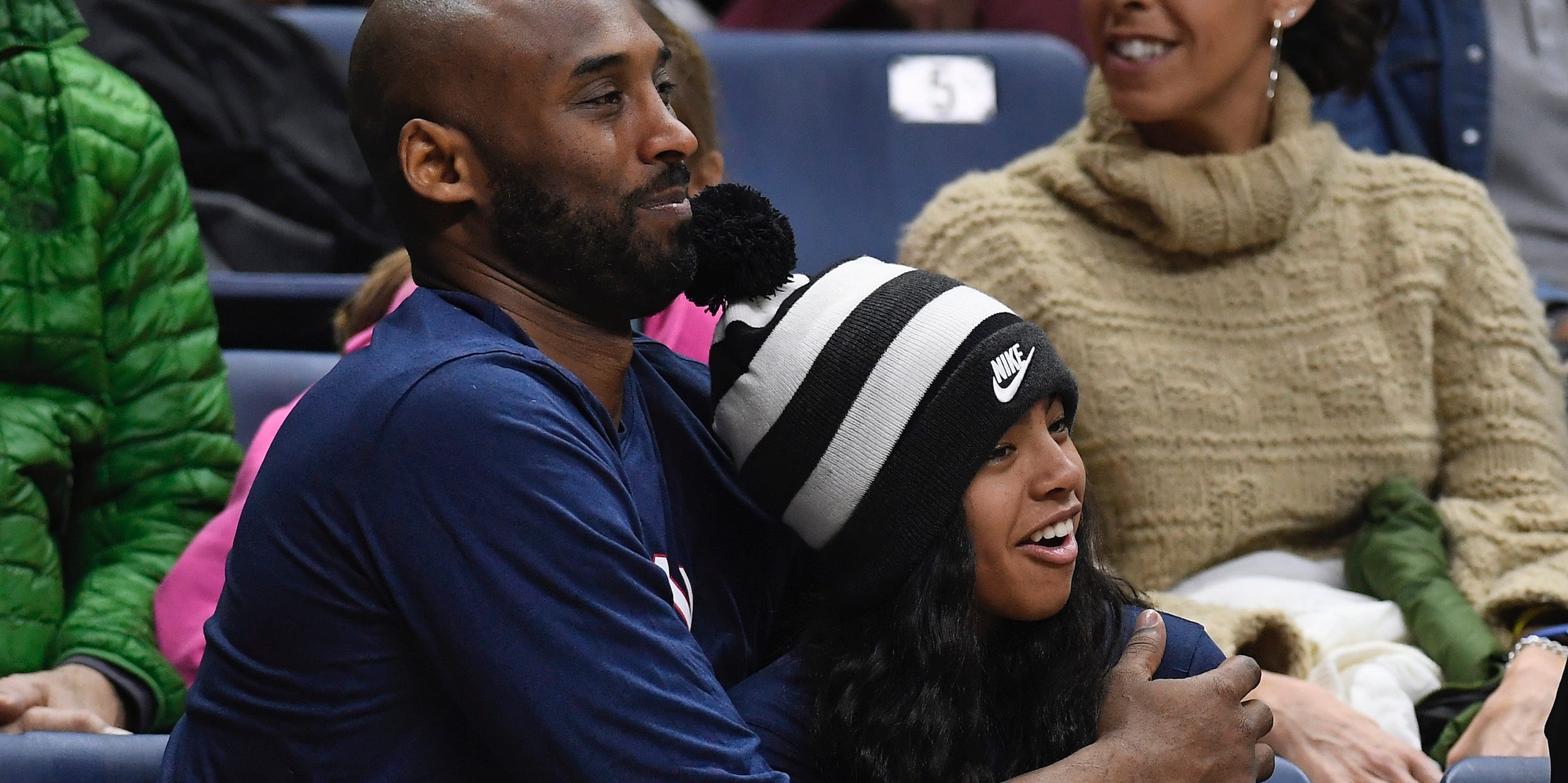 Kobe and Gigi Bryant.