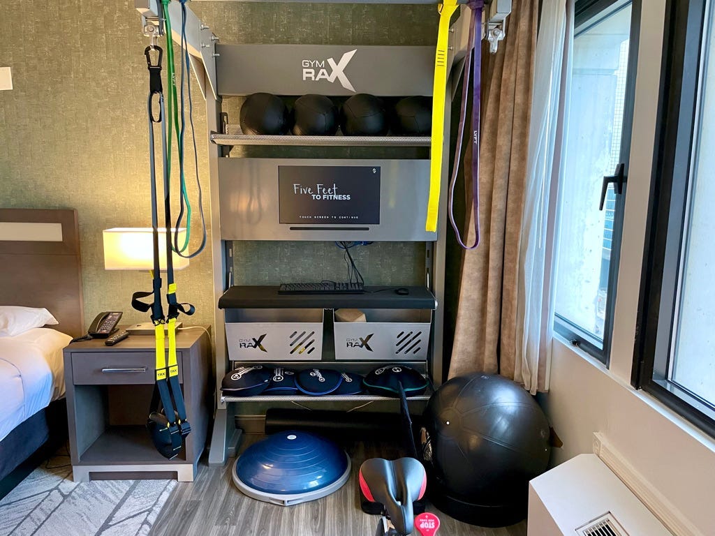 Insider reporter Allana Akhtar stays at Hilton's new wellness-themed room, Five Feet to Fitness