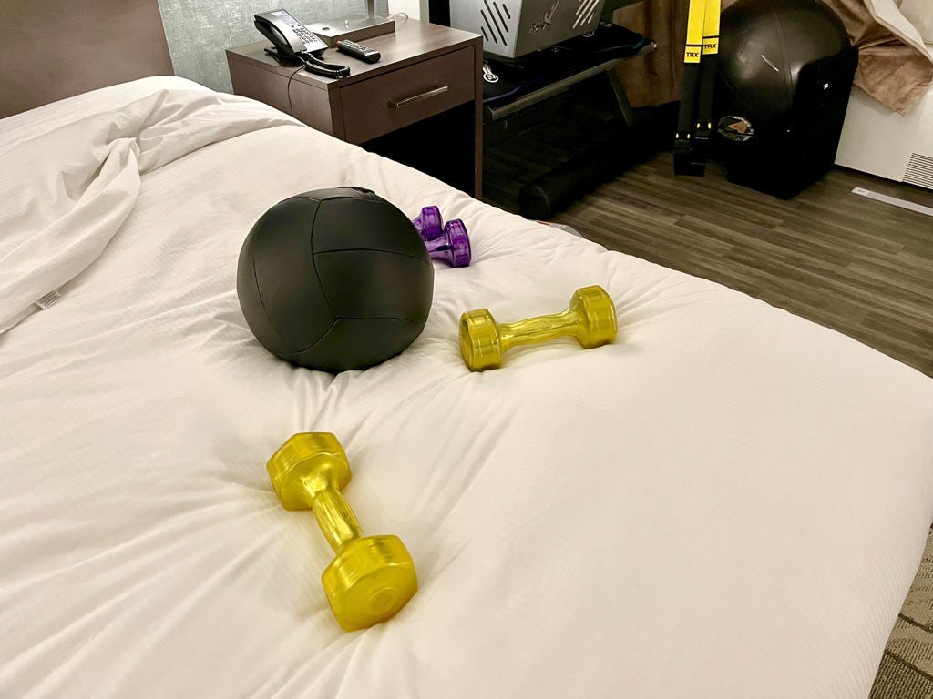 Insider reporter Allana Akhtar stays at Hilton's new wellness-themed room, Five Feet to Fitness