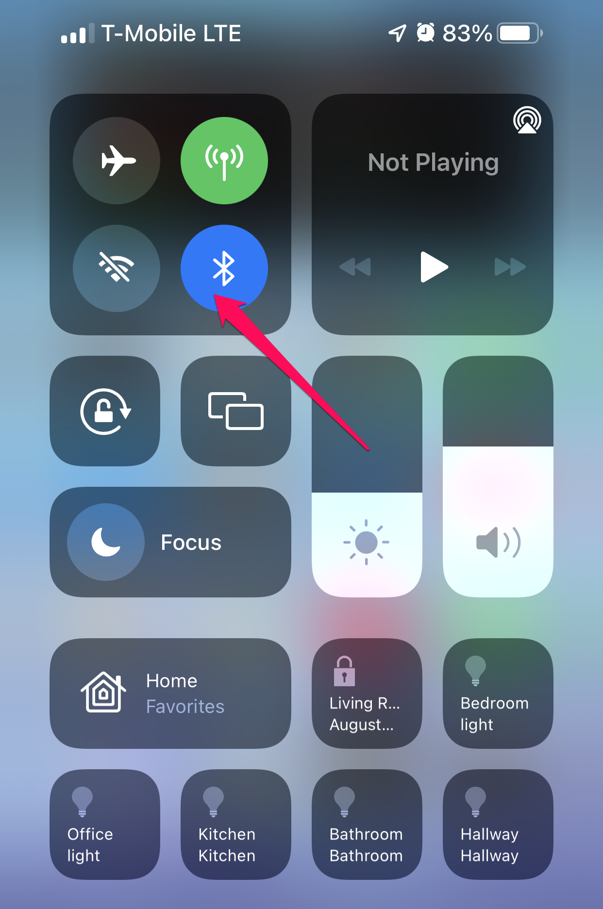 Control Center in iOS