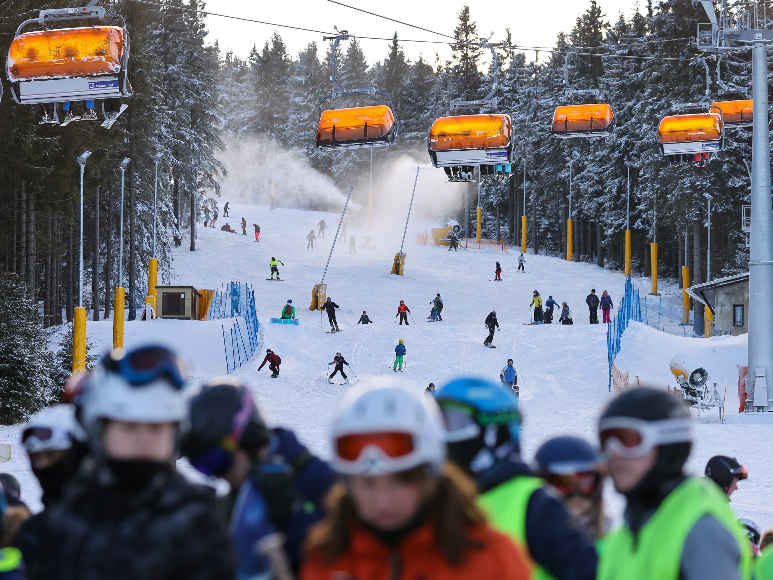 Winter sports in the Ore Mountains