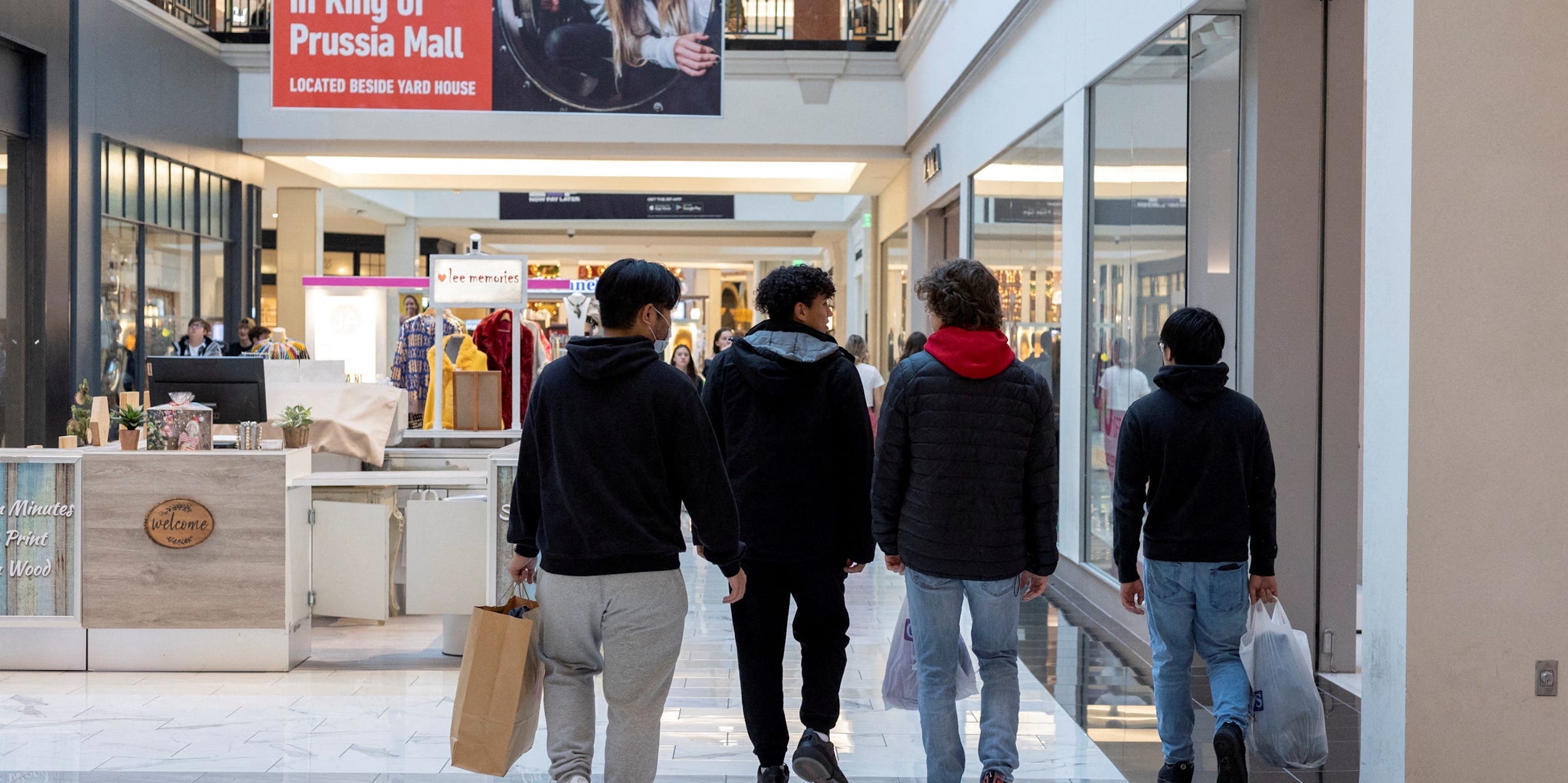 King of Prussia mall shoppers