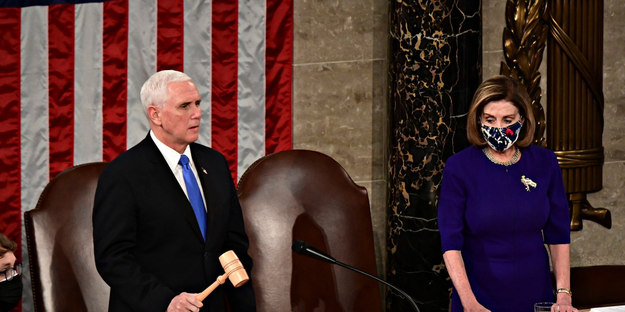 Electoral College votes Pence and Pelosi