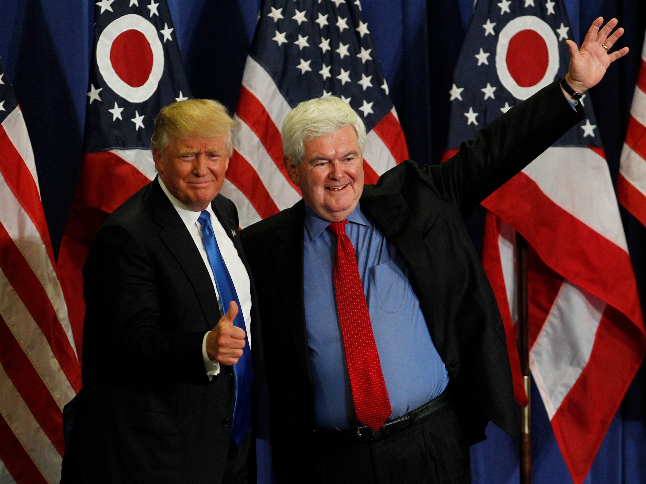 Donald Trump and Newt Gingrich