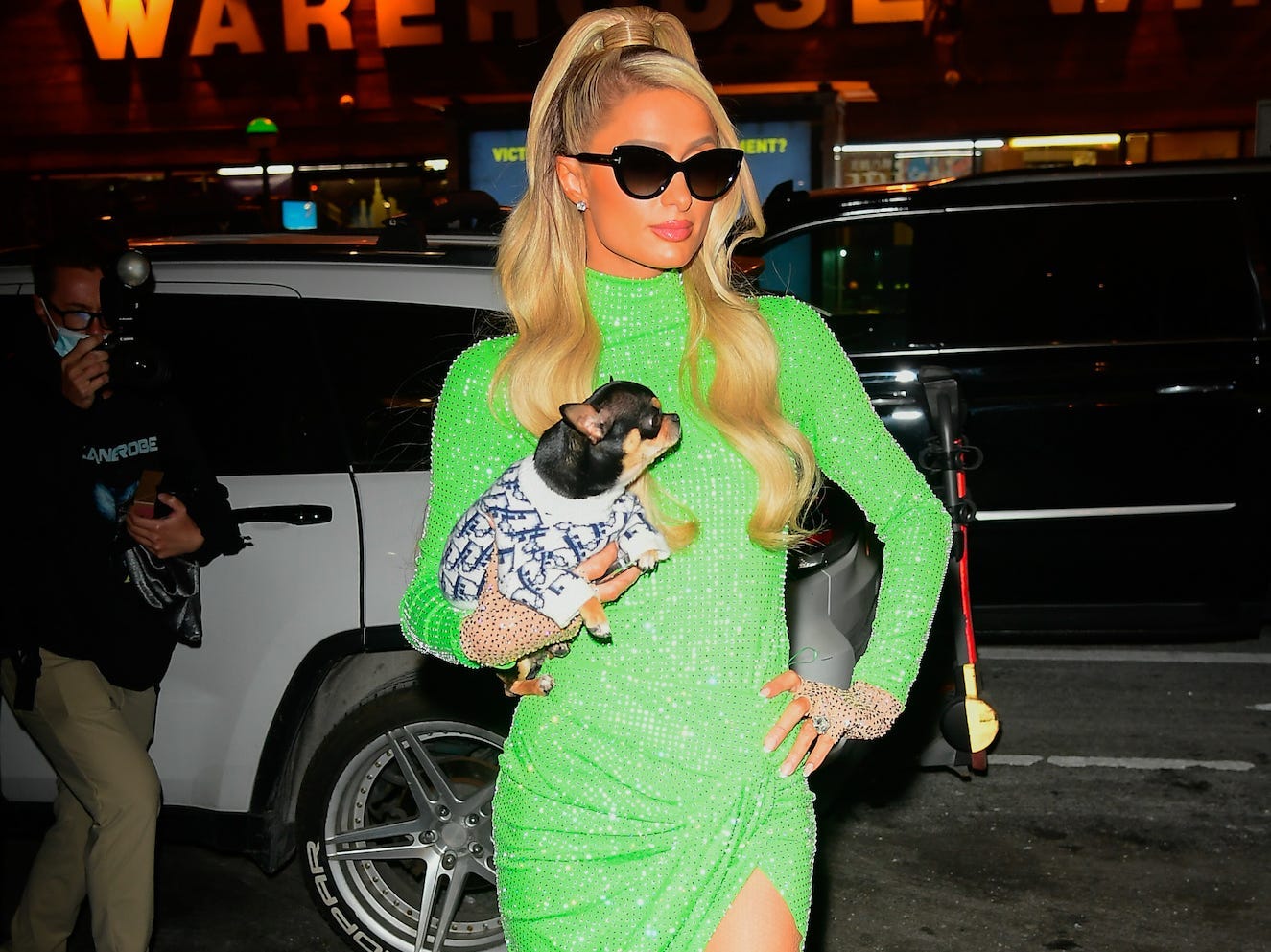 Paris Hilton in New York City on January 24, 2022.