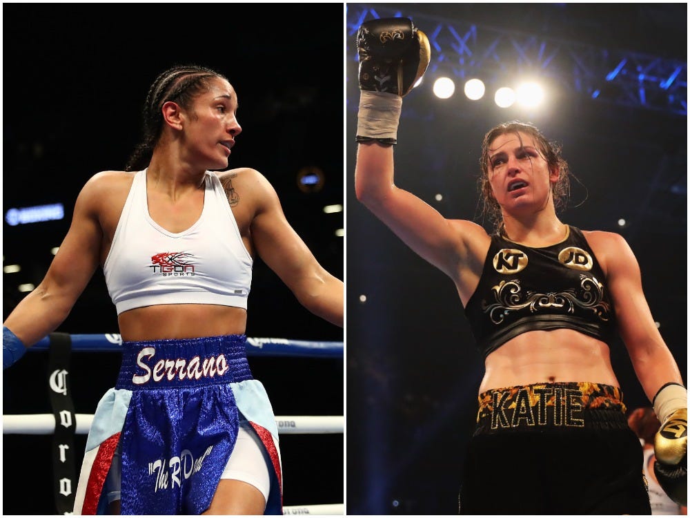 Amanda Serrano and Katie Taylor.