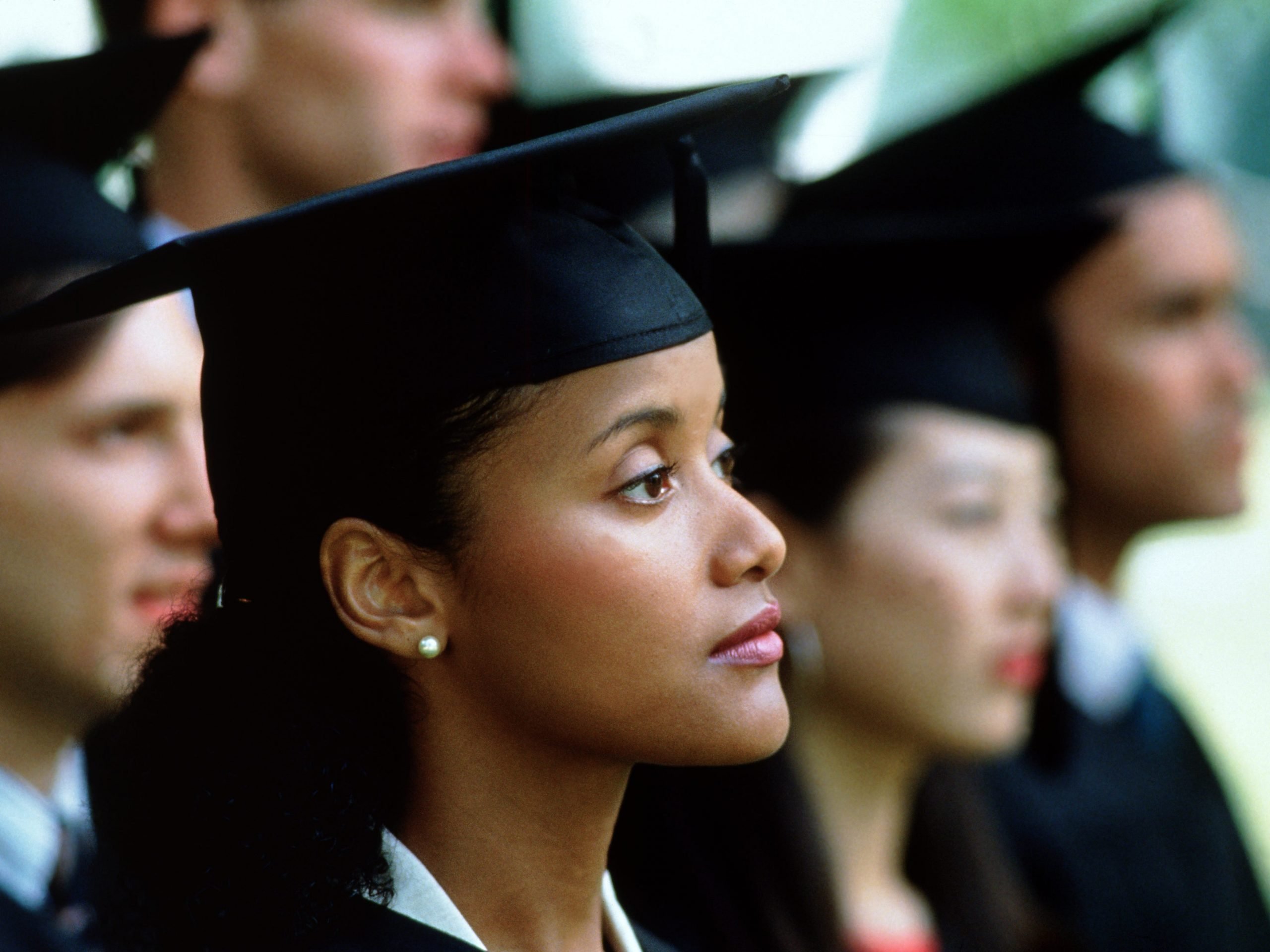 Woman graduating