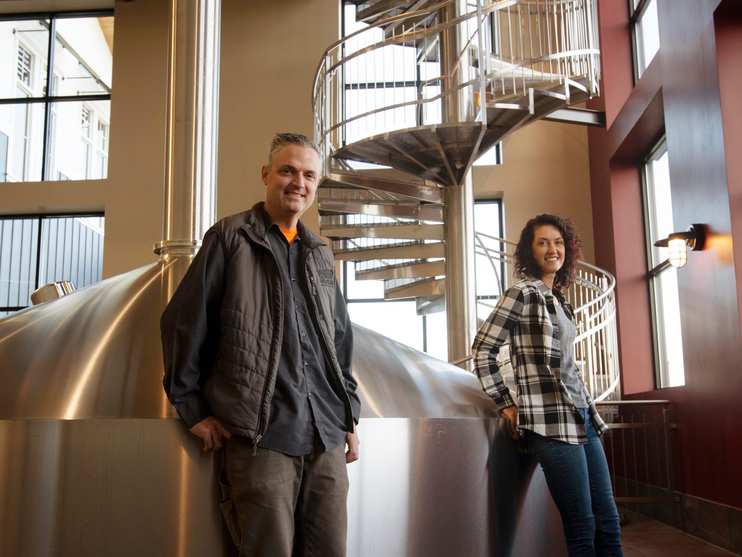 Vinne and Natalie Cilurzo at their brewery in northern California. Russian River Brewing Company