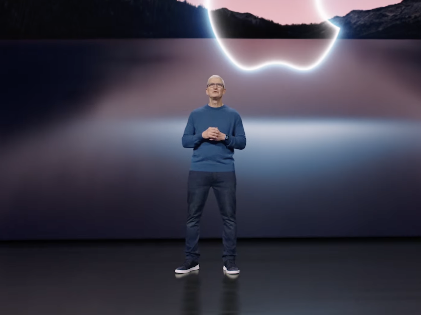 Tim Cook at Apple's iPhone 13 event