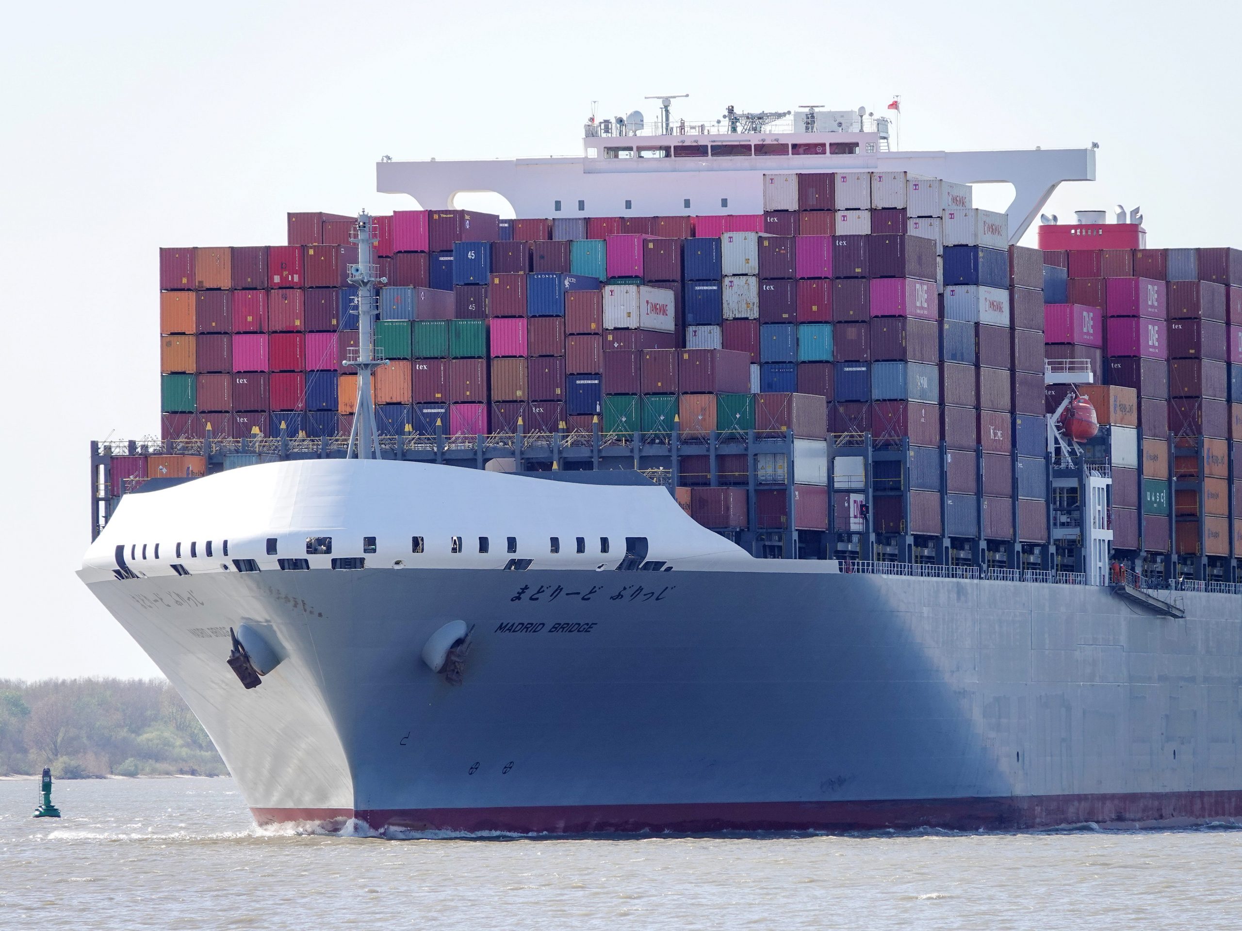 Madrid Bridge container ship