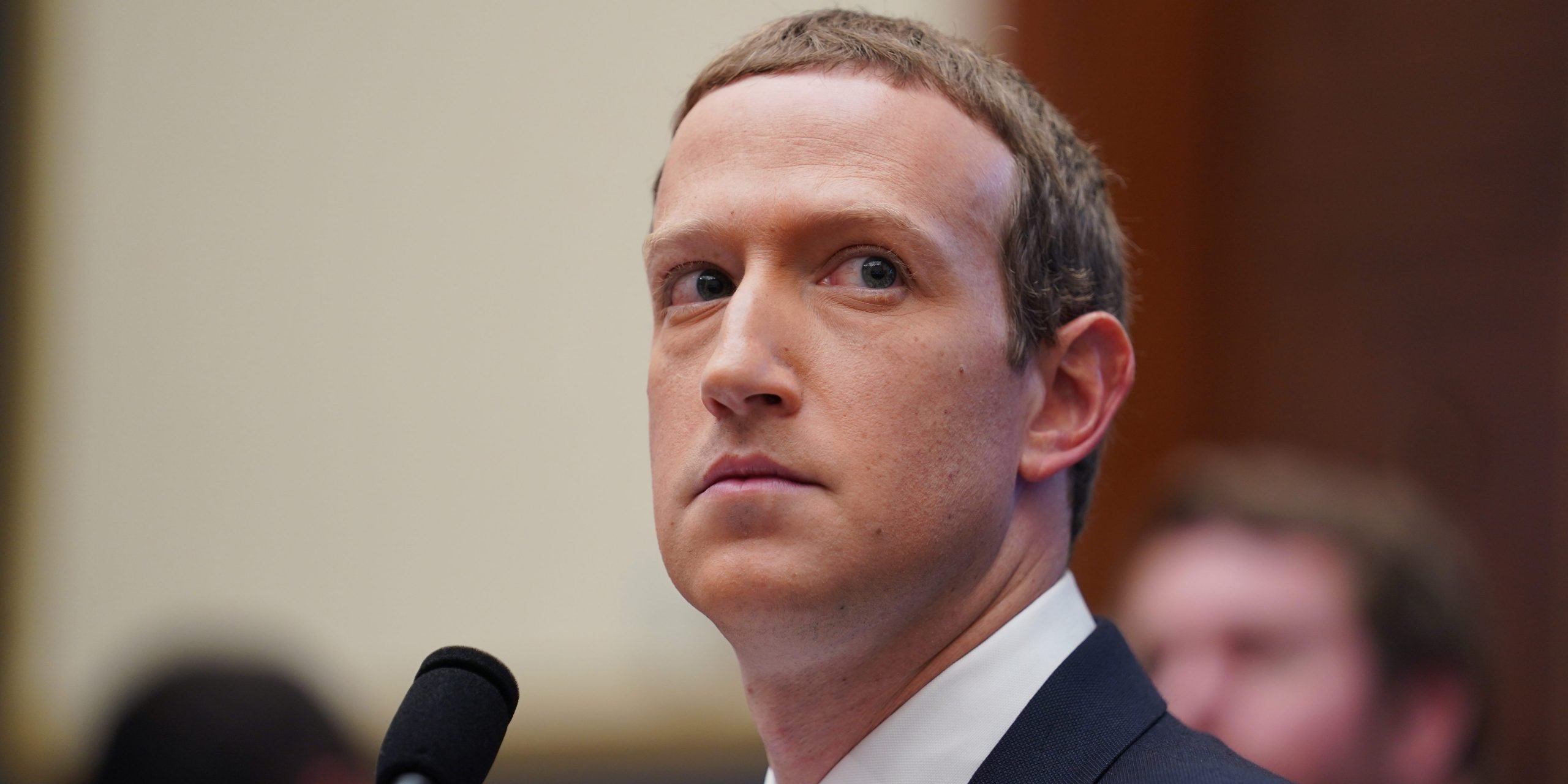 Facebook CEO Mark Zuckerberg testifies before the U.S. House Financial Services Committee during An Examination of Facebook and Its Impact on the Financial Services and Housing Sectors hearing on Capitol Hill in Washington D.C., the United States, on Oct. 23, 2019.