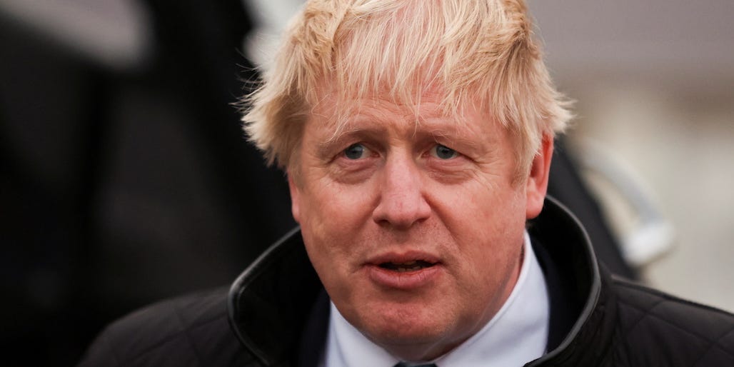 British Prime Minister Boris Johnson visits RAF Valley in Anglesey, Britain January 27, 2022.