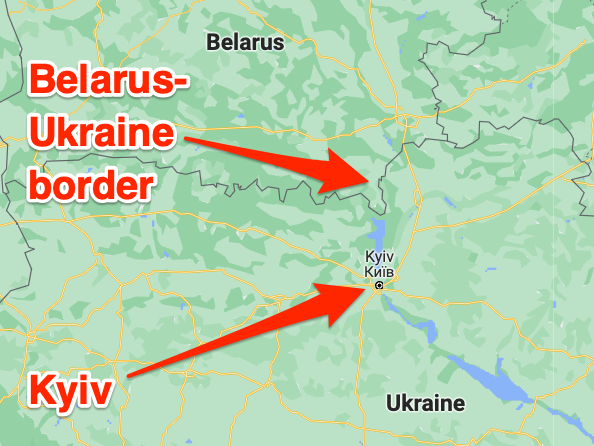 The Belarus-Ukraine border