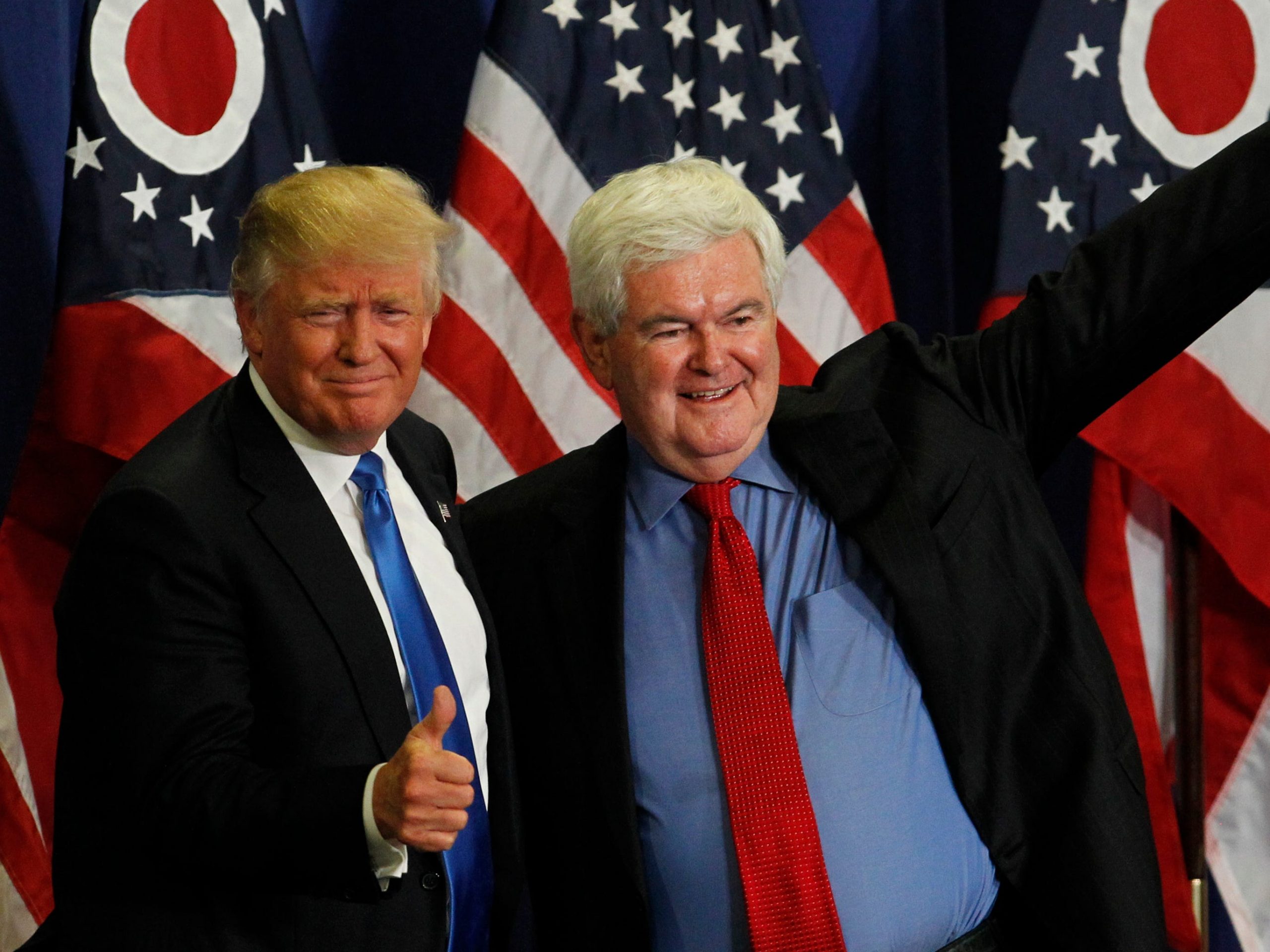 Donald Trump and Newt Gingrich