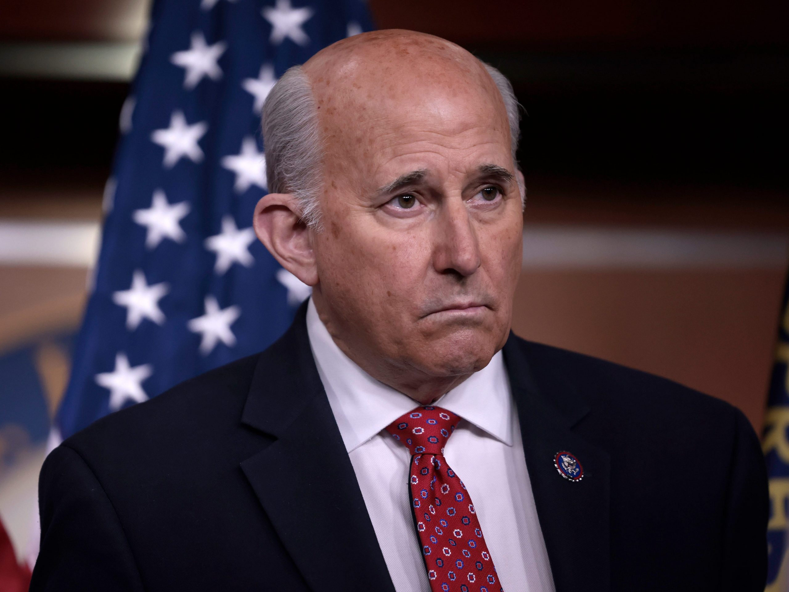U.S. Rep. Louie Gohmert, R-Texas, listens during a news conference at the Capitol Building on December 07, 2021 in Washington, DC.