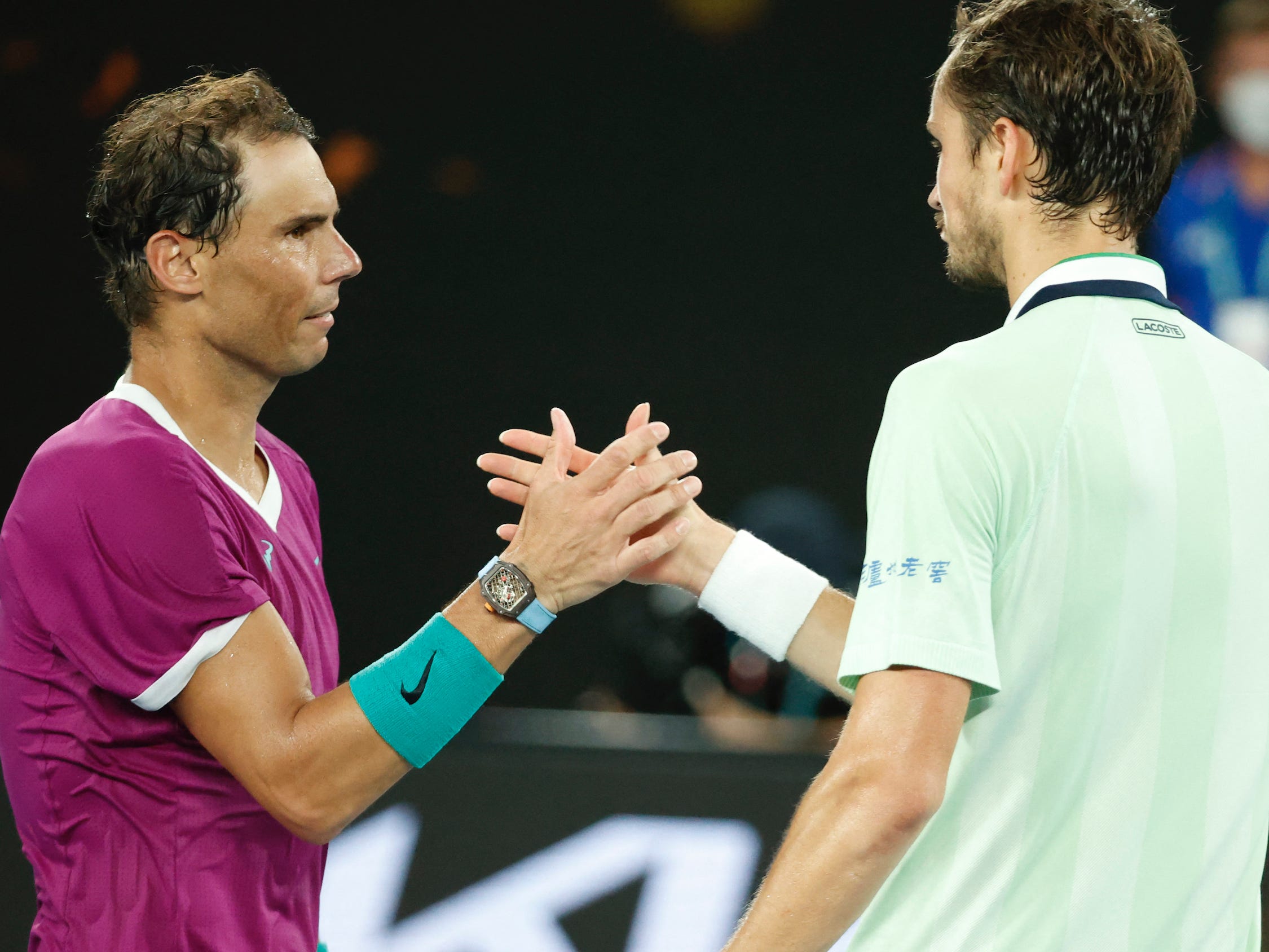 Rafael Nadal and Daniil Medvedev.