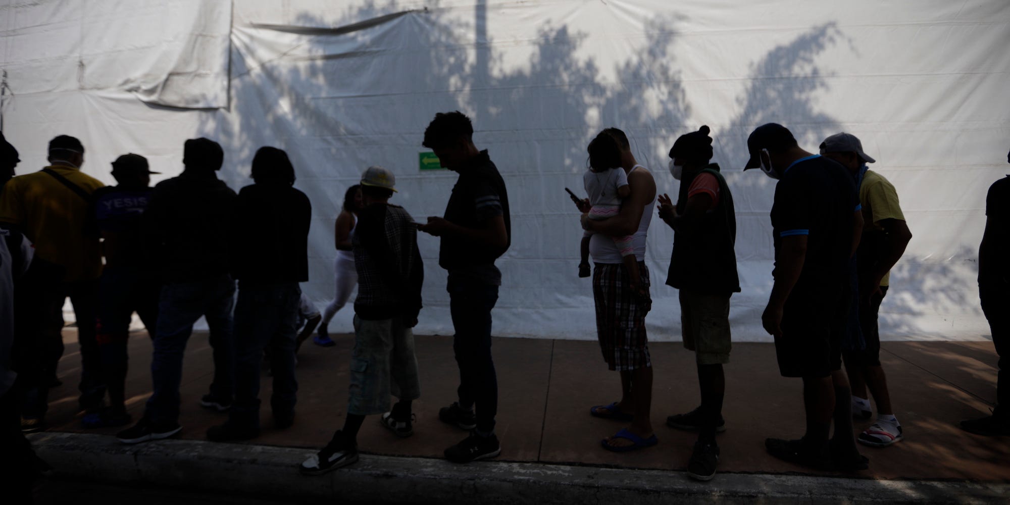 Migrants rest during their stay at House of the Pilgrim San Juan Diego waiting to continue their journey heading to the United States border on December 15, 2021 in Mexico City, Mexico.