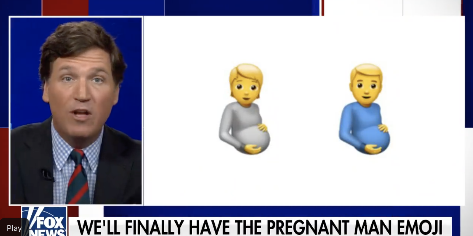 Carlson, pregnant man