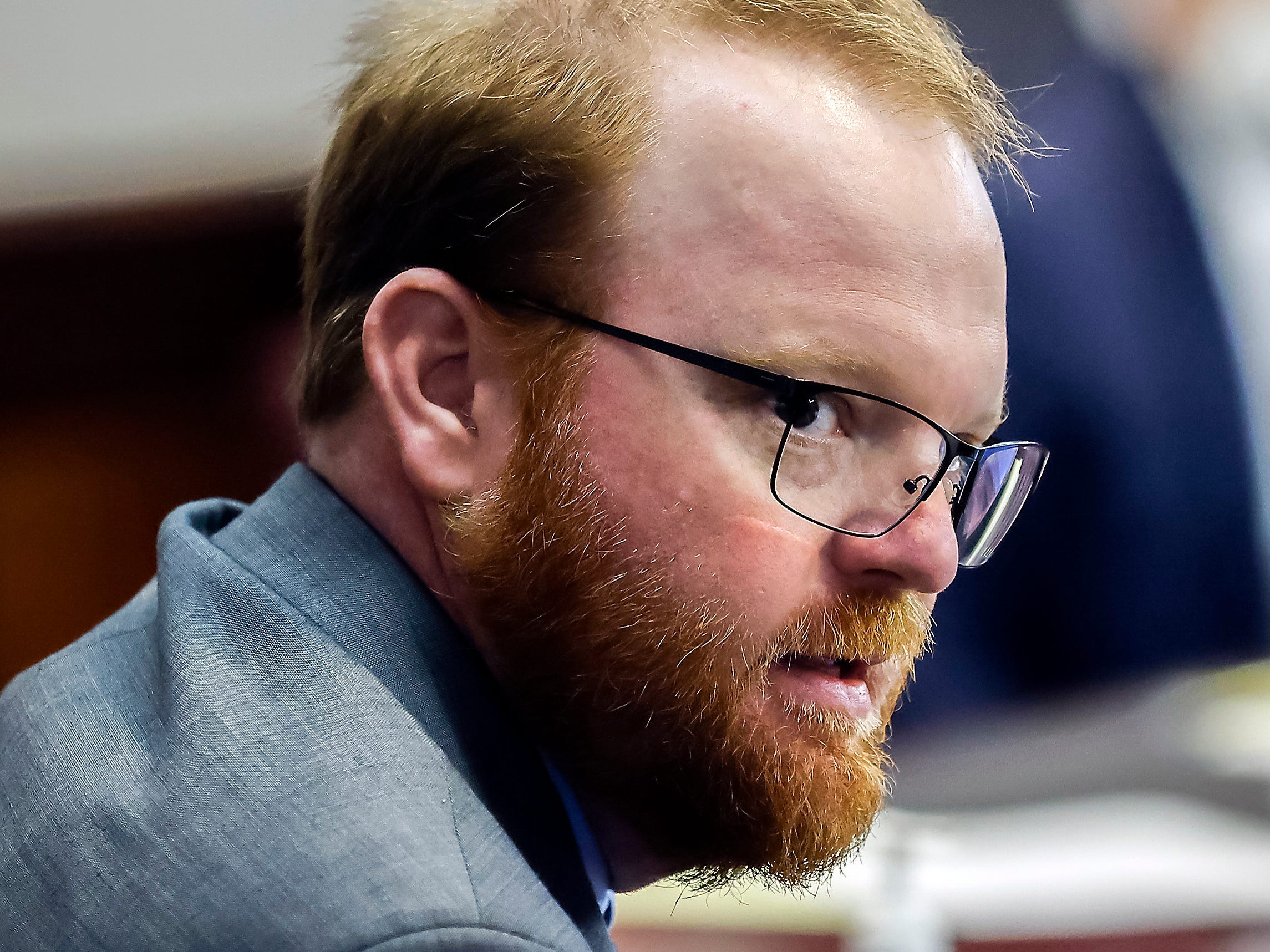 Travis McMichael in courtroom