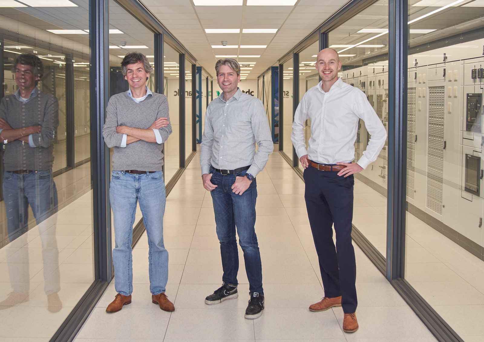 Toon Segers, Roderick Rodenburg en Niek Bouman, de oprichters van Roseman Labs. Foto: Roseman Labs