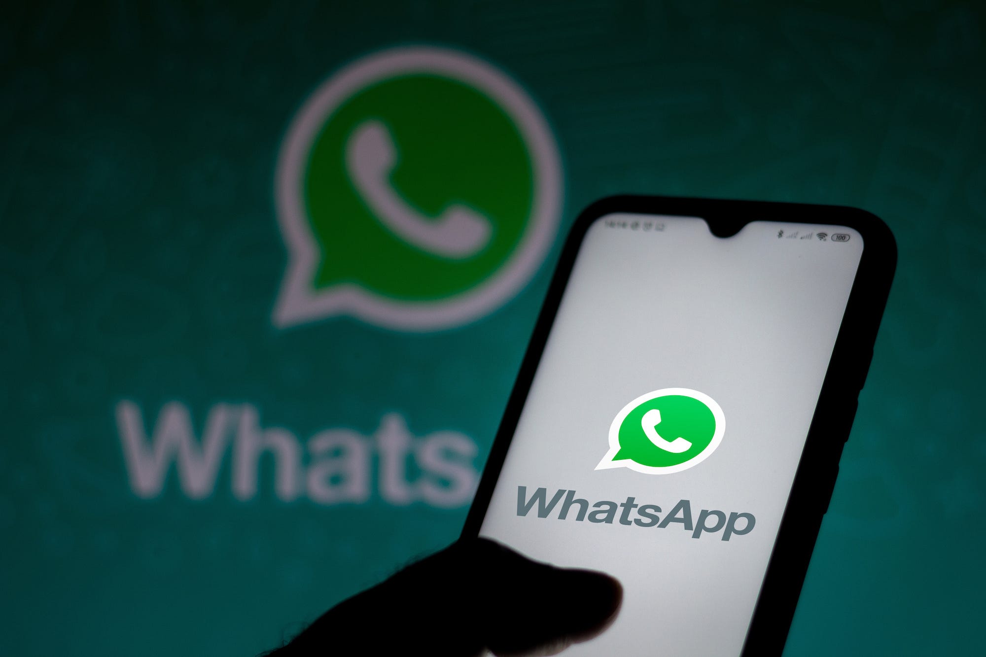 whatsapp logo phone