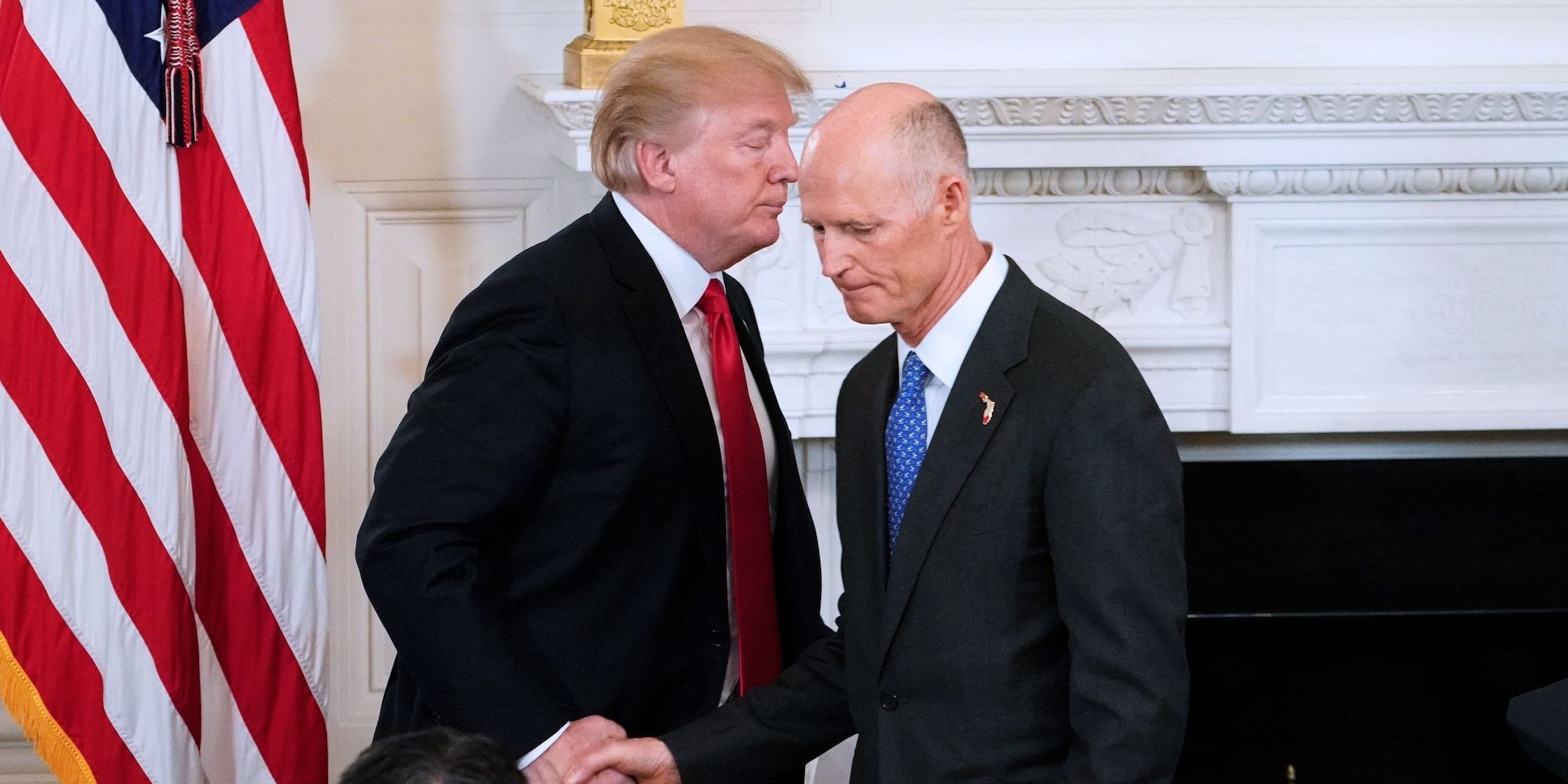 Donald Trump and Rick Scott