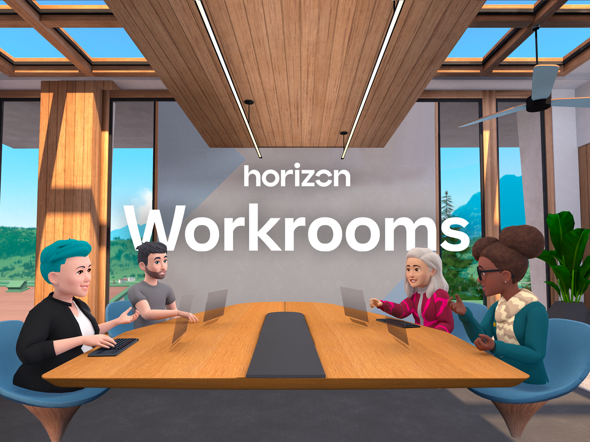 Horizon Workrooms, het eerste metaverseproduct van Meta. Foto: Meta