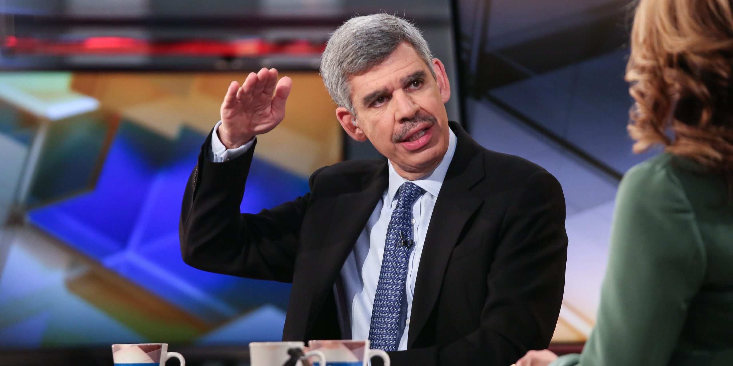 Mohamed El-Erian, Chief Economic Adviser of Allianz appears on a segment of "Mornings With Maria" with Maria Bartiromo on the FOX Business Network at FOX Studios on April 29, 2016 in New York City.