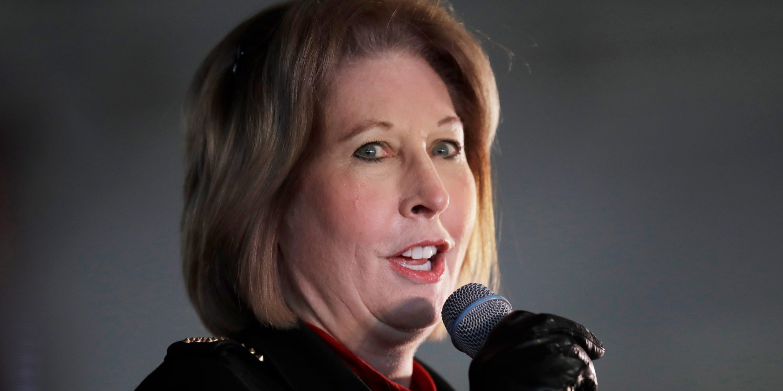 Attorney Sidney Powell speaks during a rally on Wednesday, Dec. 2, 2020, in Alpharetta, Ga.