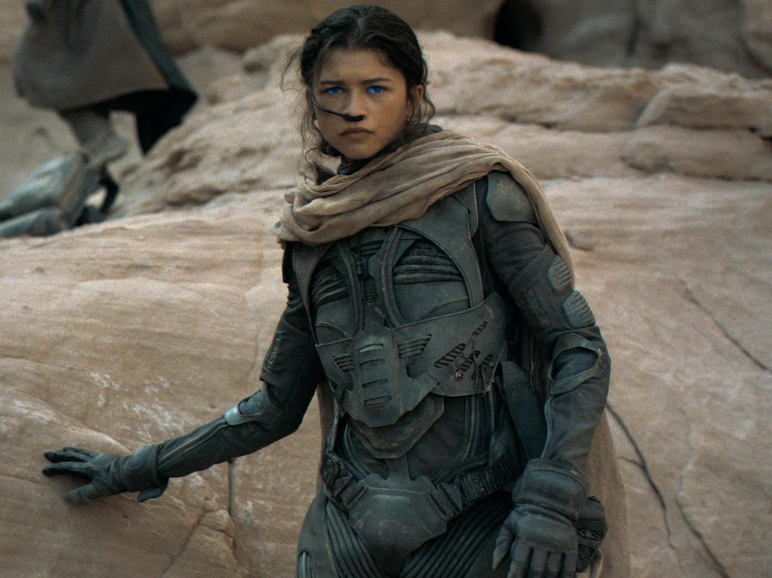 A picture of Zendaya in "Dune."