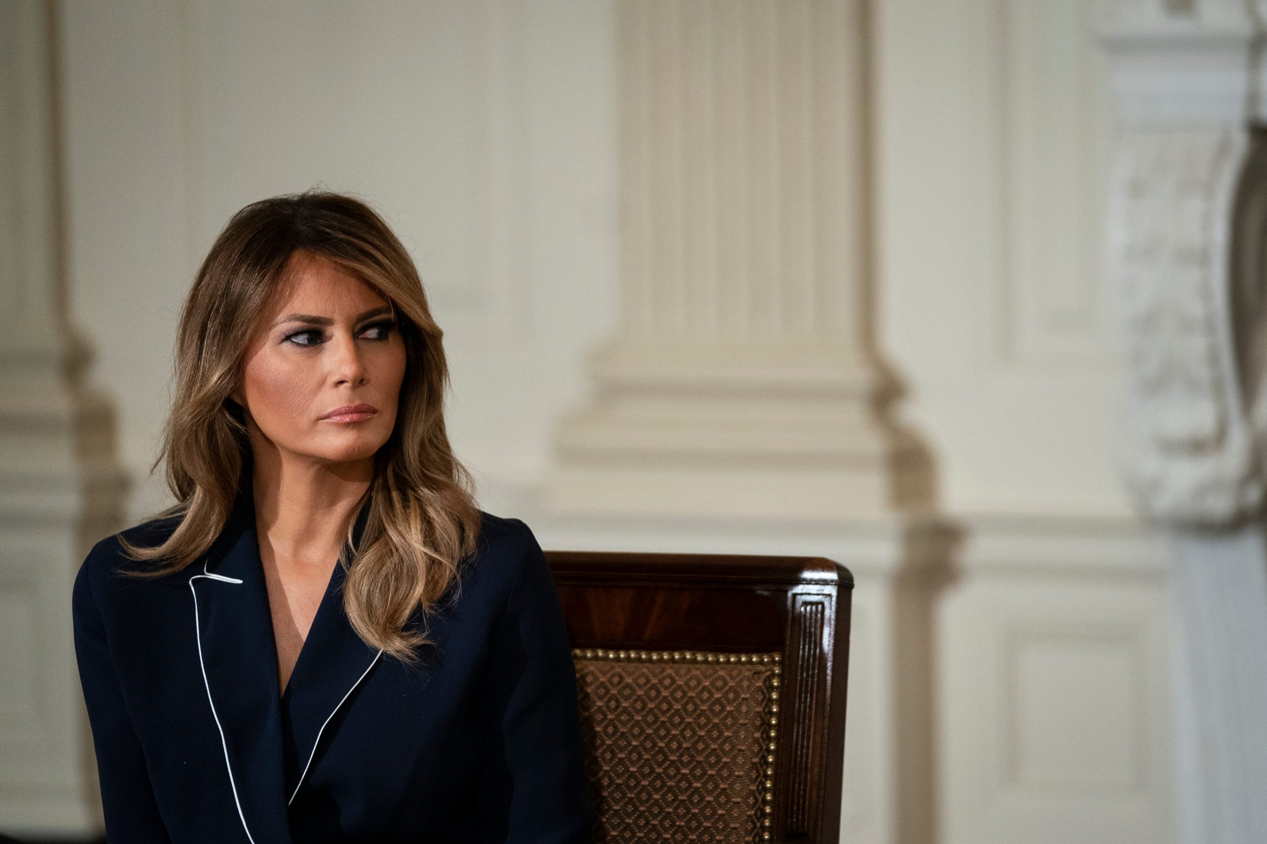 Melania Trump sitting