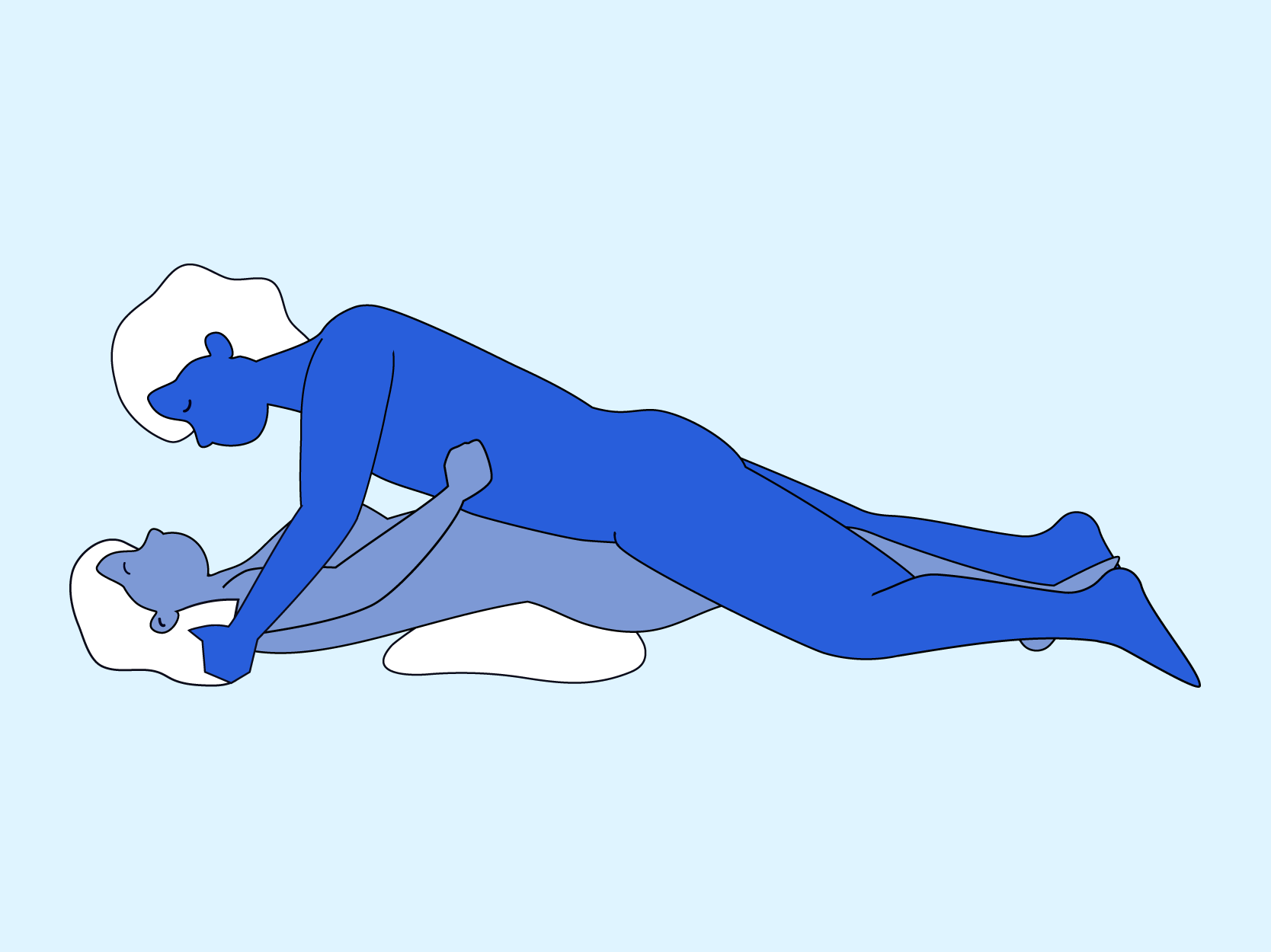 Health Reference Coital alignment technique (CAT) missionary illustration